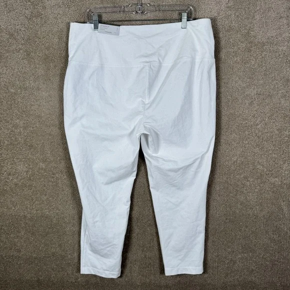 Chico's Zenergy So Slimming Leggings Womens 3 XL White Crop High Rise Pull On - Picture 7 of 15